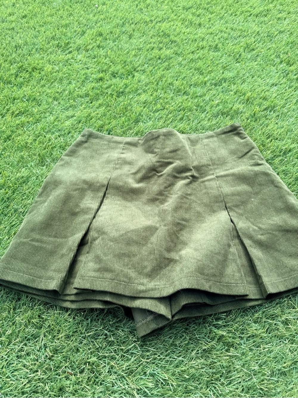 Forever 21 Olive Green Corduroy Skort